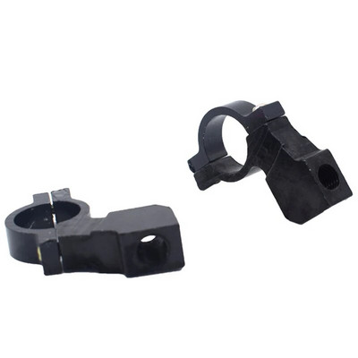 2 gab Motociklu velosipēda kvadracikla aizmugurējā skata spoguļa kronšteina stiprinājuma adaptera turētāja skavas skrūve CNC alumīnija 22mm 7/8" stūre, universāla