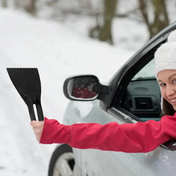 Зимна лопата за сняг за кола Издръжлив и гладък силиконов противоплъзгащ се автомобил Стъргалка за лед Четка за сняг Лопата Аксесоари