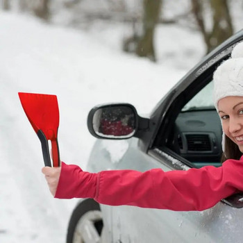 Зимна лопата за сняг за кола Издръжлив и гладък силиконов противоплъзгащ се автомобил Стъргалка за лед Четка за сняг Лопата Аксесоари