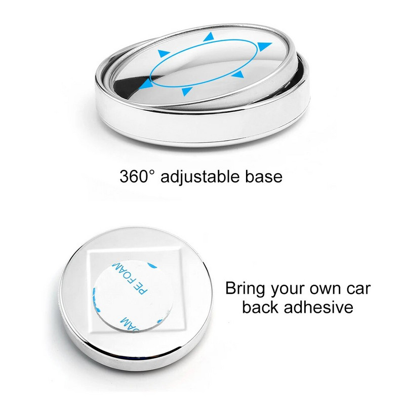 2 gab HD stikla auto aklās zonas spogulis auto motociklam 360° regulējams platleņķis atpakaļskata spoguļi papildu apaļa piegāde DropShipping