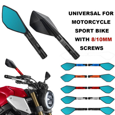 Honda CB650R CB1300 Hornet 600 alumiiniumist mootorratta tahavaate küljepeegli jaoks 8MM 10MM Yamaha MT-09 MT 07 jaoks Suzuki jaoks BMW jaoks