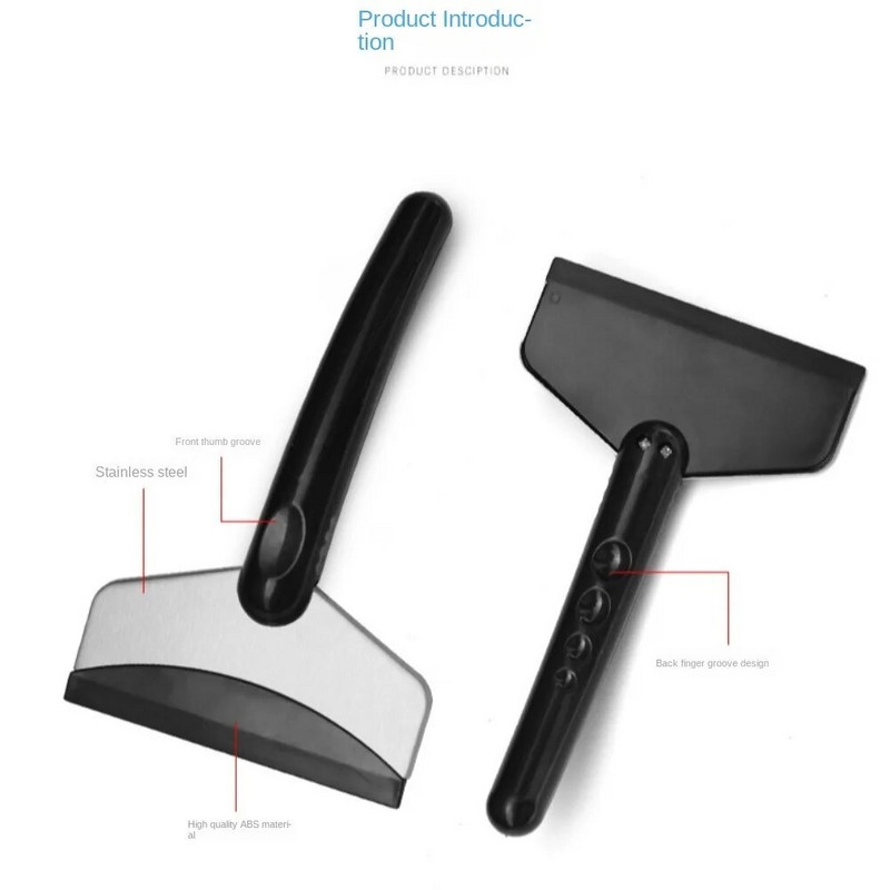 Lopată pentru zăpadă pentru mașină, parbriz, instrument de dezghețare pentru gheață, instrument pentru îndepărtarea zăpezii pentru suprafața mașinii, racletă universală pentru iarnă pentru autovehicule