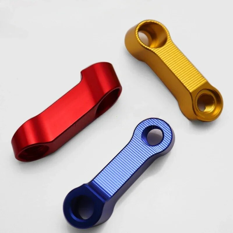 2 TK universaalne mootorratta tahavaatepeegli pikendus tõusutoru pikendusadapter, modifitseeritud eesmine ülekandealuse laiendusklamber