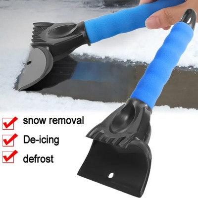 Parbrizul mașinii Lopată pentru zăpadă Mașini de iarnă Geamurile și ușile Îndepărtează zăpada și îngheț Instrument de răzuit pentru curățare Accesorii de curățare automată