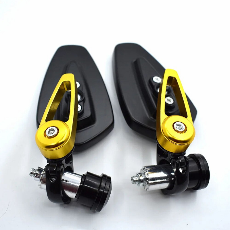 universāls Motocikla stieņa gala atpakaļskata spoguļi 22mm 7/8" priekš yamaha YZF R125 R15 R25 r 125 15 25 mt-07 mt-09 mt 07 09 MT-09 FZ07