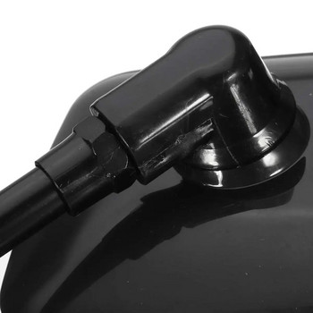 Ζεύγος Μαύροι καθρέφτες 10mm Universal Μοτοσικλέτας Πίσω όψη Σπείρωμα Μαύροι ορθογώνιοι πλαϊνοί καθρέφτες για σκούτερ μοτοσικλέτας ATV