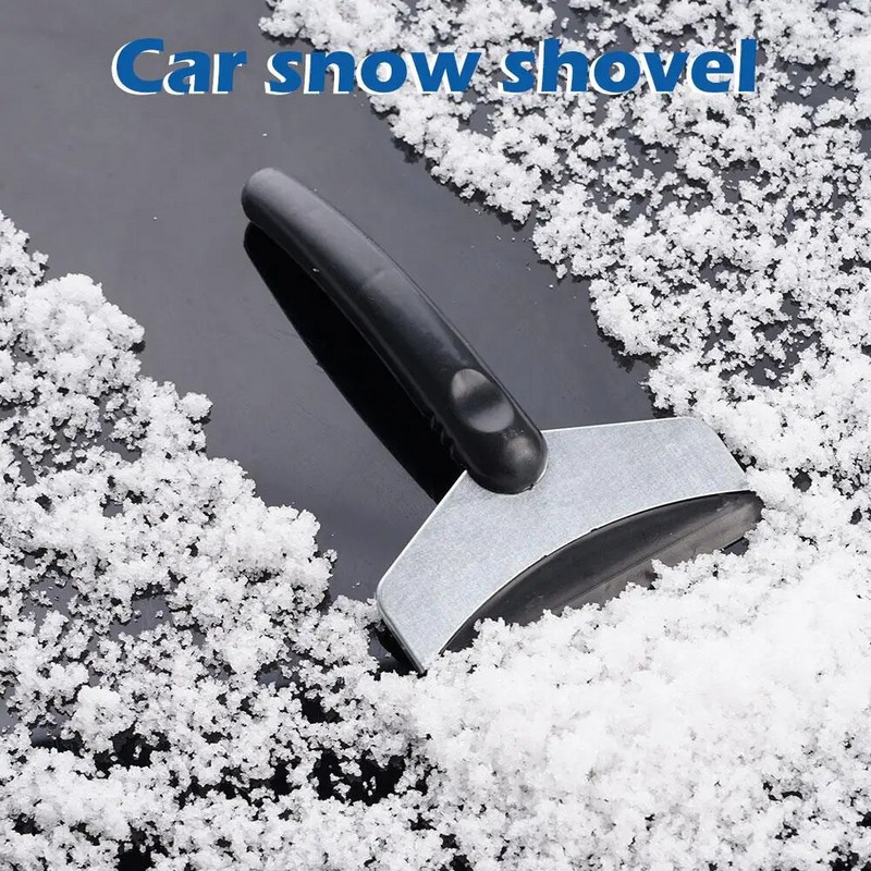 Hordozható többfunkciós rozsdamentes acél autós lapát Frost Ice üveg szélvédő autó téli kaparószerszámok eltávolító tisztítás S6H6