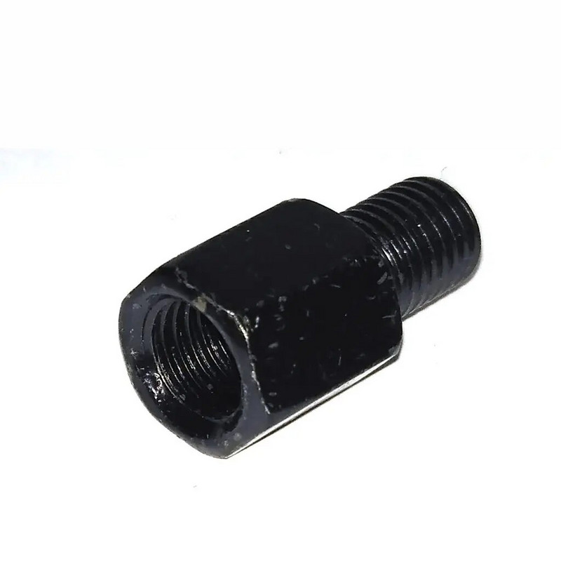 Pāris melni motocikla spoguļa adapteri M10 10 MM M8 8 MM atpakaļskata spoguļi, pārveidošanas skrūve pulksteņrādītāja virzienā pret pulksteni, labā kreisā vītne