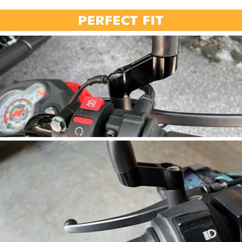 2PCS 10mm Mirror Risers Удължители за монтиране на огледала Адаптери Riser Универсален за KTM BMW KAWASAKI SUZUKI DUCATI Скутери Sportbikes