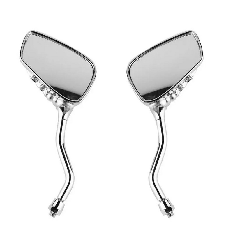 Universaalsed tahavaatepeeglid, 1 paar, vasak, parem, mootorratta kroomitud pealuu käed