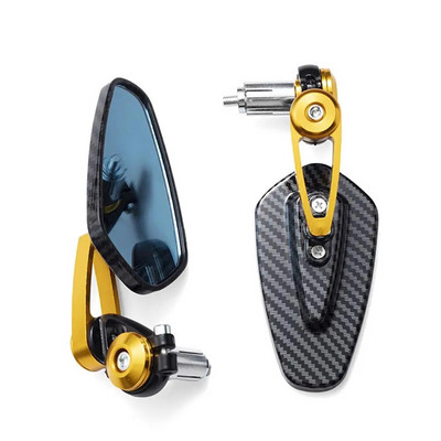 Motorkerékpár-visszapillantó tükrök átlátszó üveg robogórúd vég Kormánytükör Módosított fordított hátsó tükör motorkerékpár-tartozékok