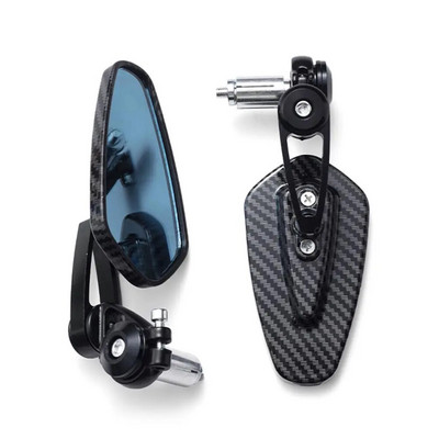 Motorkerékpár-visszapillantó tükrök átlátszó üveg robogórúd vég Kormánytükör Módosított fordított hátsó tükör motorkerékpár-tartozékok