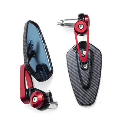 Motorkerékpár-visszapillantó tükrök átlátszó üveg robogórúd vég Kormánytükör Módosított fordított hátsó tükör motorkerékpár-tartozékok