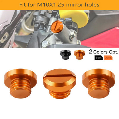 3PCS тапи за дупки за огледала за мотоциклети M10XP1.25 за KTM 790 DUKE 125 200 250 390 1290 SUPER DUKE GT/R 1090 1190 1290 ADVENTURE