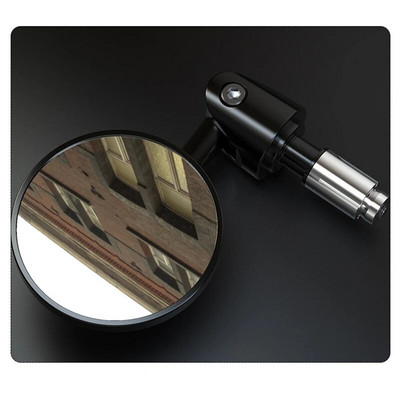 2 vnt 16 mm universalus motociklo išgaubtas plokščias veidrodis rankenos galiniai veidrodėliai, sulankstomi galinio vaizdo modifikavimo priedai