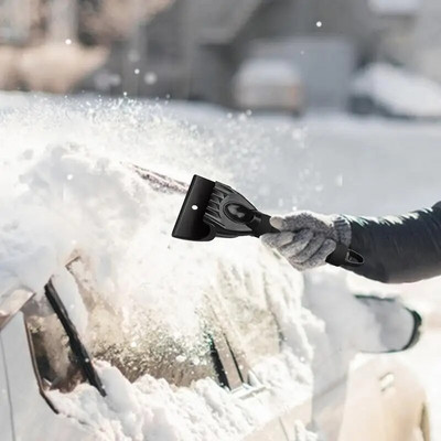 Racletă de gheață pentru zăpadă Dispozitiv de îndepărtare a gheții de parbriz pentru mașină Instrument de curățare automată a geamurilor Accesorii pentru spălătorie auto de iarnă Îndepărtare zăpadă și îndepărtare a înghețului
