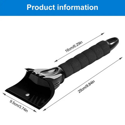 Sniega ledus skrāpis Auto vējstikla ledus noņemšanas līdzeklis Auto logu tīrīšanas rīks Ziemas automašīnu mazgāšanas piederumi Sniega tīrīšanas un sala noņemšanas līdzeklis