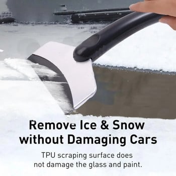 Стъргалка за сняг в кола Лопата за премахване на стъргалка за лед и сняг Предно стъкло Бързо почистване Инструменти за почистване на стъкла Изстъргване Автомобилни зимни аксесоари