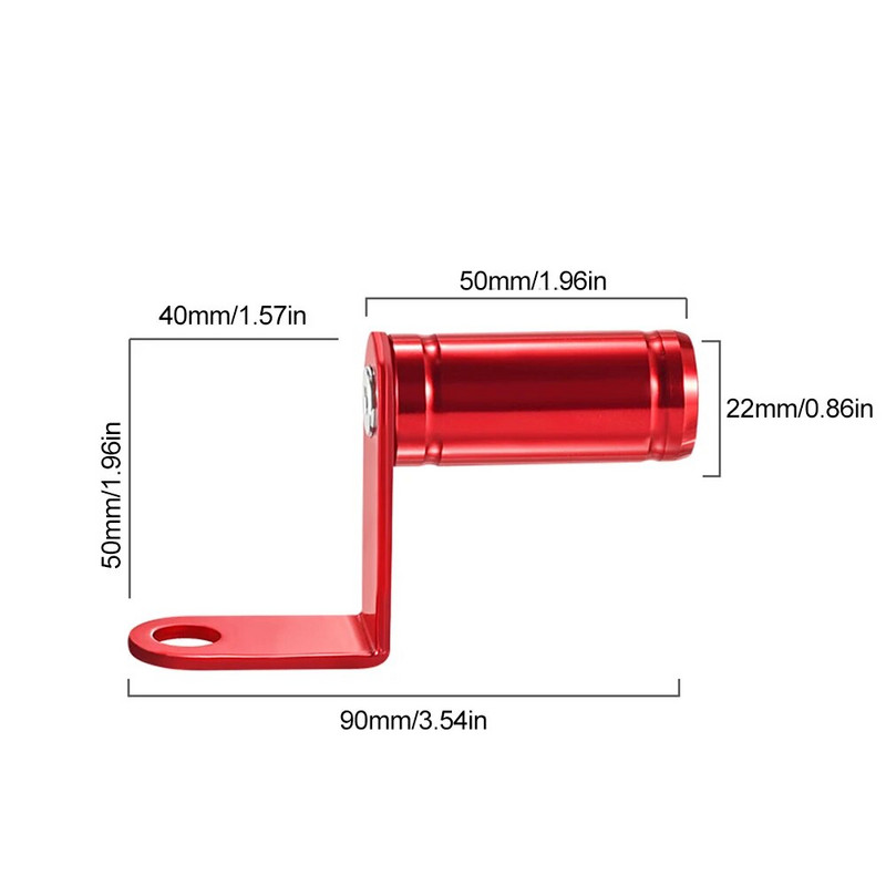 Motociklu piederumi Atpakaļskata spoguļa stiprinājuma pagarinātāja kronšteina turētāja Motocikla piederumu stiprinājums Triumph Suzuki Kawasaki