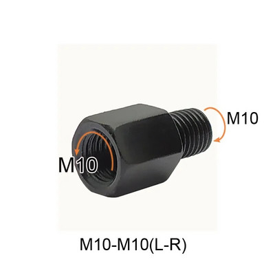 Rolleri mootorratta must peegli adapter M10 M8 10 mm 8 mm tahavaatepeeglite adapterid parema vasaku käe keerme teisenduspoldi kruvid