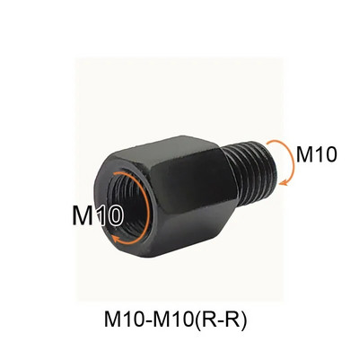 Rolleri mootorratta must peegli adapter M10 M8 10 mm 8 mm tahavaatepeeglite adapterid parema vasaku käe keerme teisenduspoldi kruvid