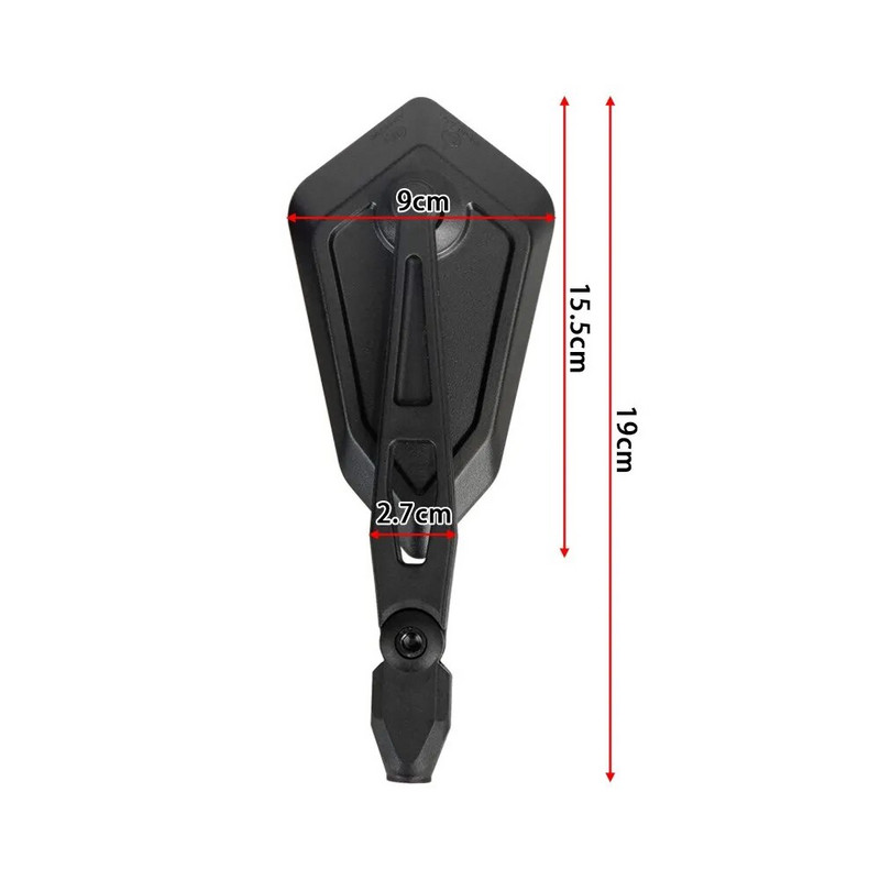 Vastupidav mootorratta tahavaatepeegli komplekt Spiegel Paar Honda Yamaha Kawasaki Maverick Booster M10 Enduro KTM Suzuki Black jaoks