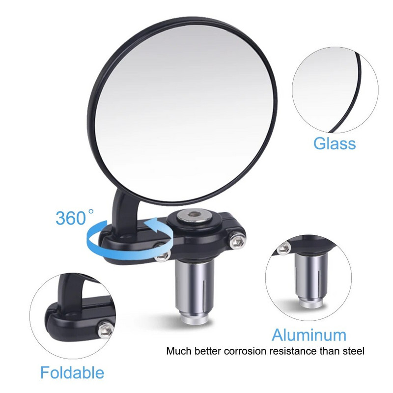 Mootorratta peeglid Mootorratta juhtraua küljepeeglid 7/8" standardse lenkstangi tahavaatepeegli mootorratta küljepeeglitele
