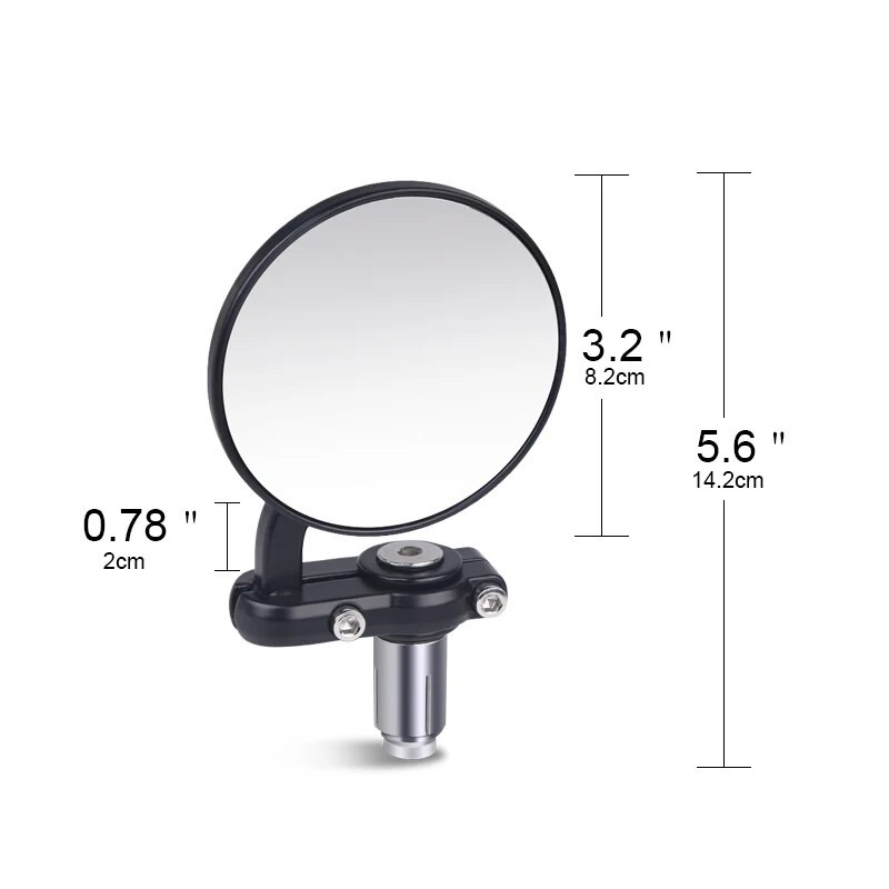 Mootorratta peeglid Mootorratta juhtraua küljepeeglid 7/8" standardse lenkstangi tahavaatepeegli mootorratta küljepeeglitele