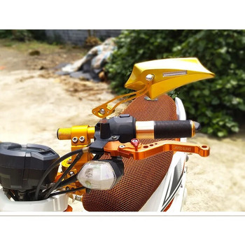 RONXMOR Мотоциклетни части Огледало за обратно виждане Модифициран мотор Е-велосипед Аксесоари за мотоциклети Бустер, подходящ за 8 mm 10 mm 2PCS Странично огледало