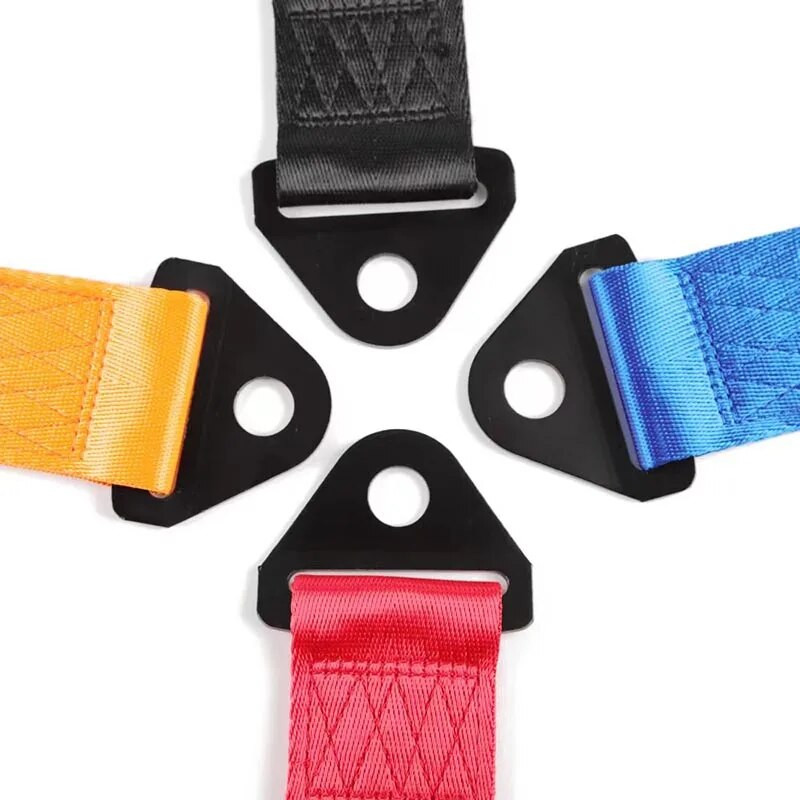 Kõrgtugevast nailonist autohaagise köied veorihm Universaalne võidusõiduautode pukseerimisköied Auto haagise köied kaitseraua haagise pukseerimisrihm