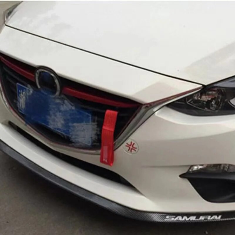 Kõrgtugevast nailonist autohaagise köied veorihm Universaalne võidusõiduautode pukseerimisköied Auto haagise köied kaitseraua haagise pukseerimisrihm