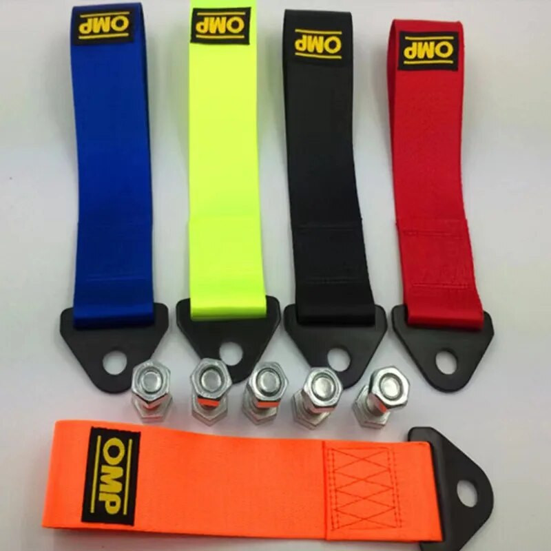 Kõrgtugevast nailonist autohaagise köied veorihm Universaalne võidusõiduautode pukseerimisköied Auto haagise köied kaitseraua haagise pukseerimisrihm