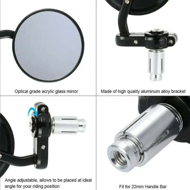 Universal τιμόνι μοτοσικλέτας Μπάρα άκρου οπισθοπορείας καθρέφτης για Honda Cb500 Cb650r Cafe Racer Για Yamaha Mt07 Mt09 Mt 09 Για Suzuki