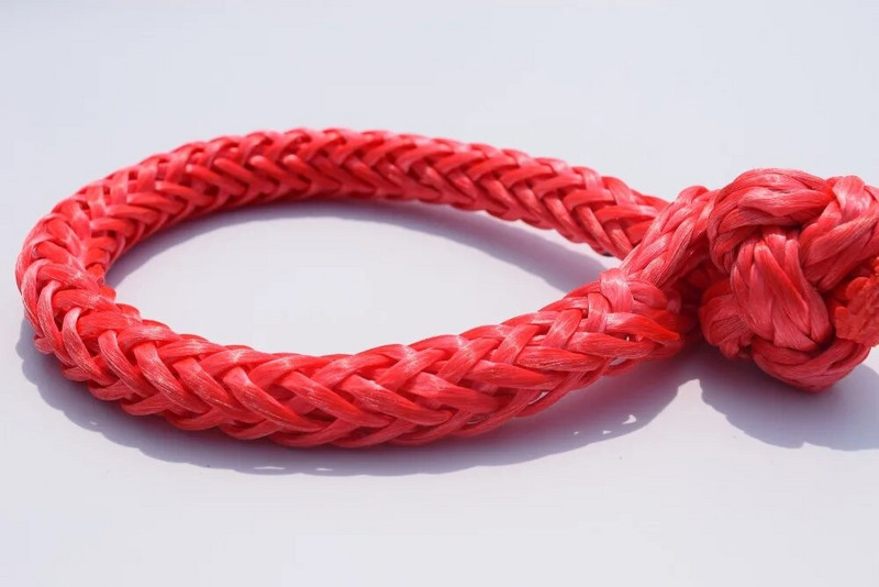 Besplatna dostava Crveni 6mm*80mm sintetički okov za vitlo, mekani okov za jahtu, UHMWPE okov za brod, jedrenje, pribor