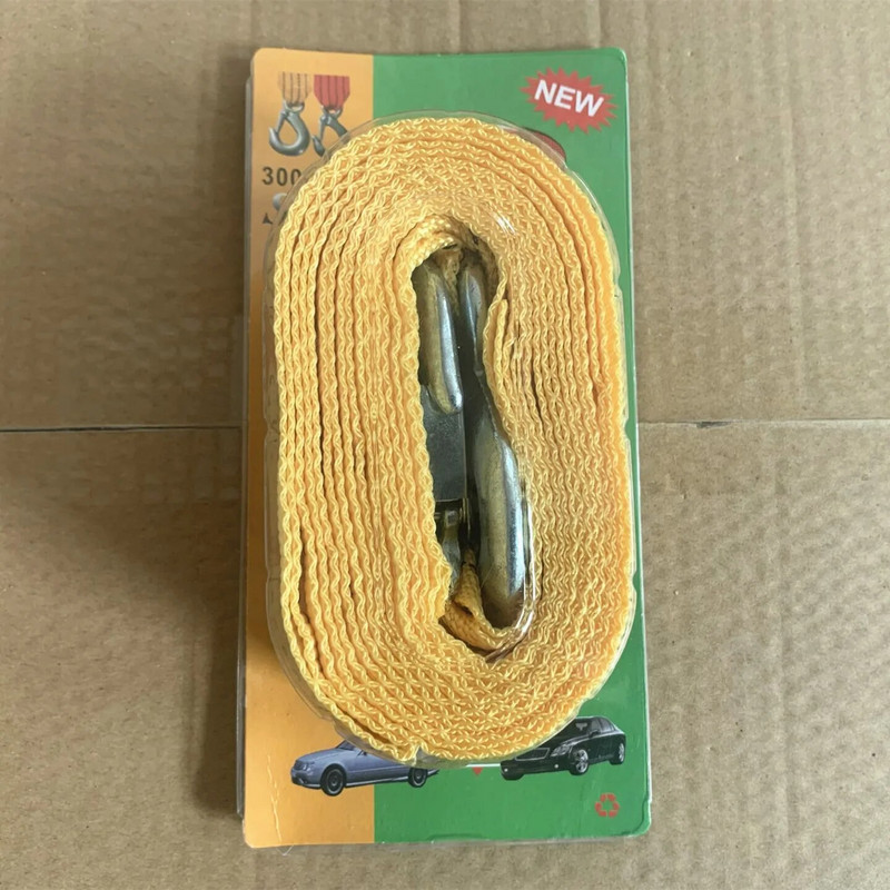 Automašīnas vilkšanas virves vilkšanas siksna neilona sakausējuma tērauda āķis avārijas glābšanas rīki piederumi piekabei bezceļa 4x4 motociklam