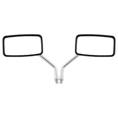 Pereche oglinzi retrovizoare universale dreptunghiulare pentru motociclete 10mm retrovisor cromat moto oglindă moto pentru motociclete Honda Scooter E-Bike