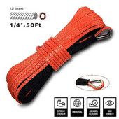 Täiendus 1/4``x50` veokipaadi hädaolukorras asendusautode tarvikud sünteetiline vintstross ATV UTV 7700 naela 12 string