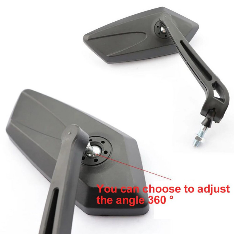 2 τμχ μοτοσικλέτας καθρέφτης οπισθοπορείας σκούτερ Ηλεκτρονικό ποδήλατο Καθρέφτες οπισθοπορείας Electrombile πίσω πλευρικός κυρτός καθρέφτης 8 mm 10 mm ανθρακονήματα