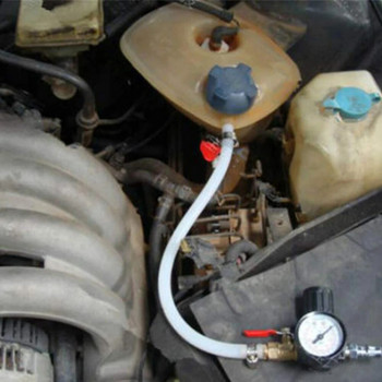 Детектор за изтичане на воден резервоар за охлаждаща течност за автомобил Универсален тестер за налягане, инструмент за измерване на издръжлива система за охлаждане на автомобила, тестер, радиатор
