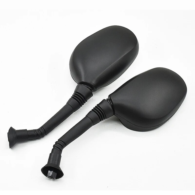 2gab 6mm 8mm Motocikla Atpakaļskata Spogulis Scooter E-Bike Atpakaļskata Spoguļi Elektromobilis Aizmugurējais Izliekts Spogulis Klasisks Ovāls