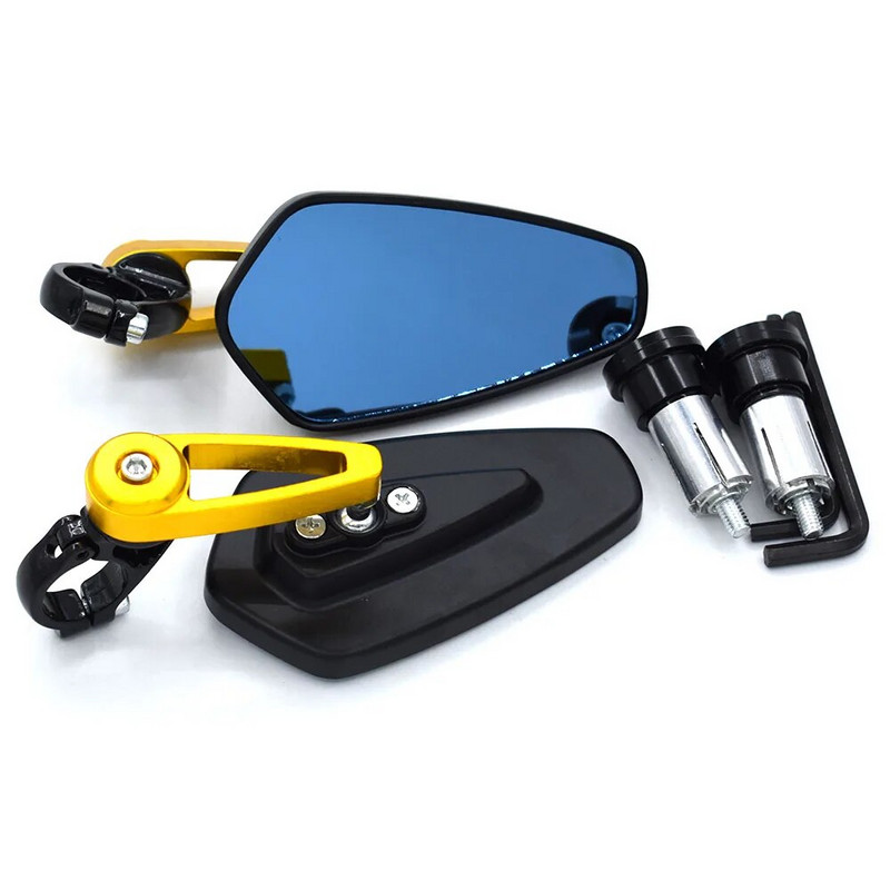 Universaalne 7/8" 22mm mootorratta tahavaatepeegli käepideme otsad küljepeeglid Yamaha FZ1 FAZER FZ6 FZ6R FZ8 MT-07 MT-09 FZ-09 jaoks
