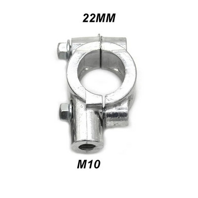 1PC 22 mm M8 M10 motocikla atpakaļskata stūres spoguļa stiprinājuma turētāja adaptera skava, pamatnes nojumes kronšteins, modernizēšanas piederumi