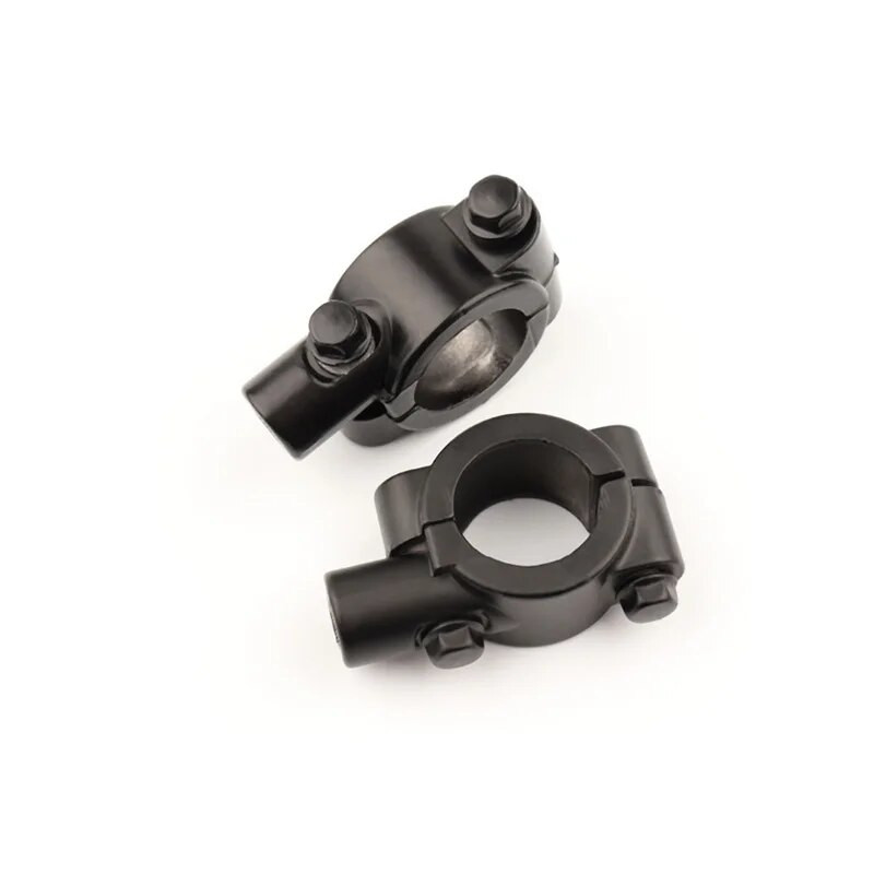 1PC 22 mm M8 M10 motocikla atpakaļskata stūres spoguļa stiprinājuma turētāja adaptera skava, pamatnes nojumes kronšteins, modernizēšanas piederumi