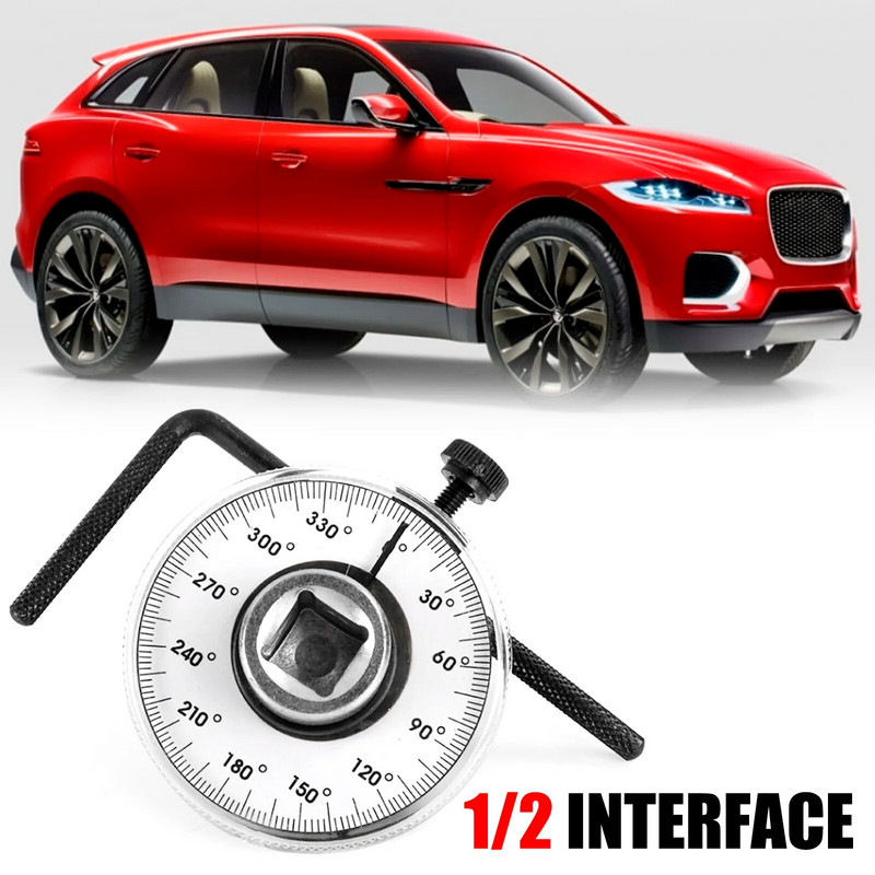 Szögnyomatékkulcs 1/2 hüvelykes autógarázs csavarhúzó autójavító meghajtó digitális állítható mérő goniométer indexelő kéziszerszám