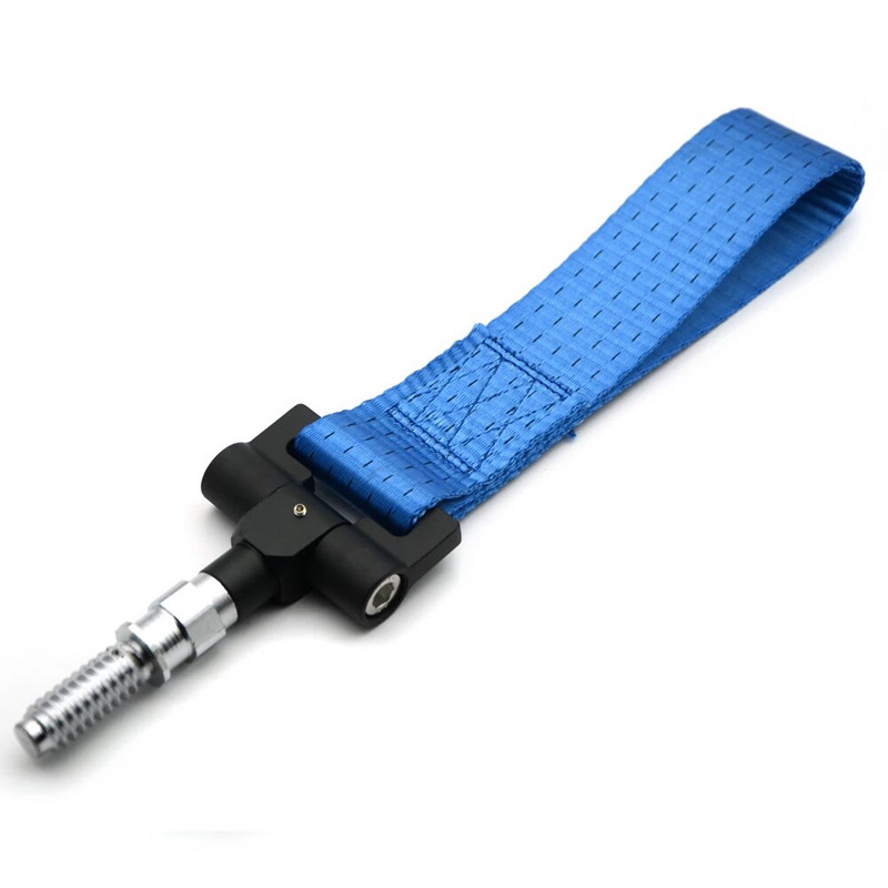 Σχοινί γάντζου ρυμούλκησης Universal Racing Strap Tow για BMW European Car Auto Trailer Ring Μπλε/Κόκκινο/Μαύρο