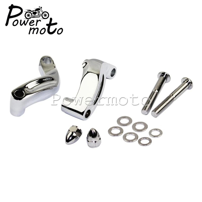 Mootorratta alumiiniumist peegli ümberpaigutamise pikendusadapteri komplekt Harley CVO Softail Breakout FXSB Fat Bob Low Rider FXDL kohandatud jaoks