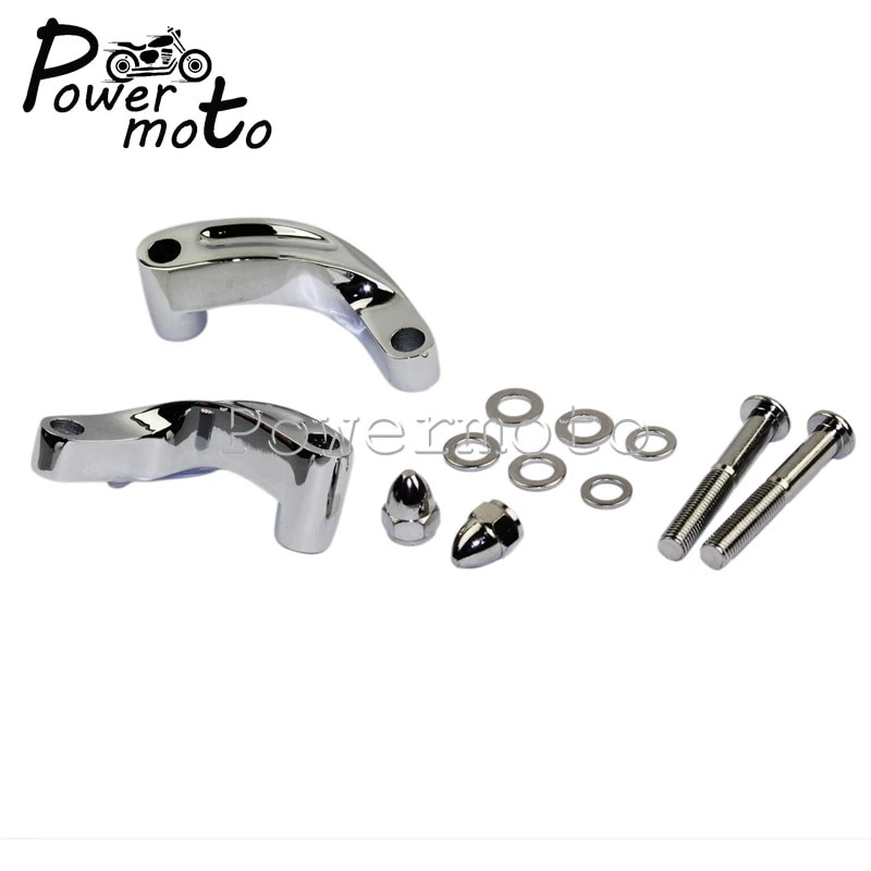 Mootorratta alumiiniumist peegli ümberpaigutamise pikendusadapteri komplekt Harley CVO Softail Breakout FXSB Fat Bob Low Rider FXDL kohandatud jaoks