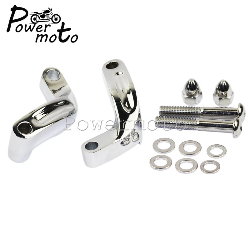 Mootorratta alumiiniumist peegli ümberpaigutamise pikendusadapteri komplekt Harley CVO Softail Breakout FXSB Fat Bob Low Rider FXDL kohandatud jaoks