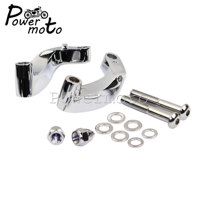 Mootorratta alumiiniumist peegli ümberpaigutamise pikendusadapteri komplekt Harley CVO Softail Breakout FXSB Fat Bob Low Rider FXDL kohandatud jaoks