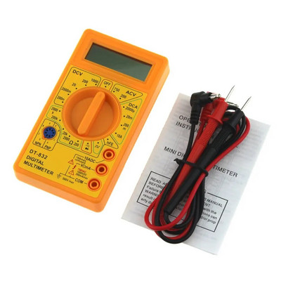 DT-832 digitaalne multimeeter 1999. aasta automaatne ulatus loeb AC/DC Amp Volt Ohm Tester Voltmeeter Ampermeeter Ohmmeeter Mahtuvus Multimeeter
